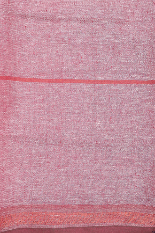 Linen Saree In Brown With Stripes Design