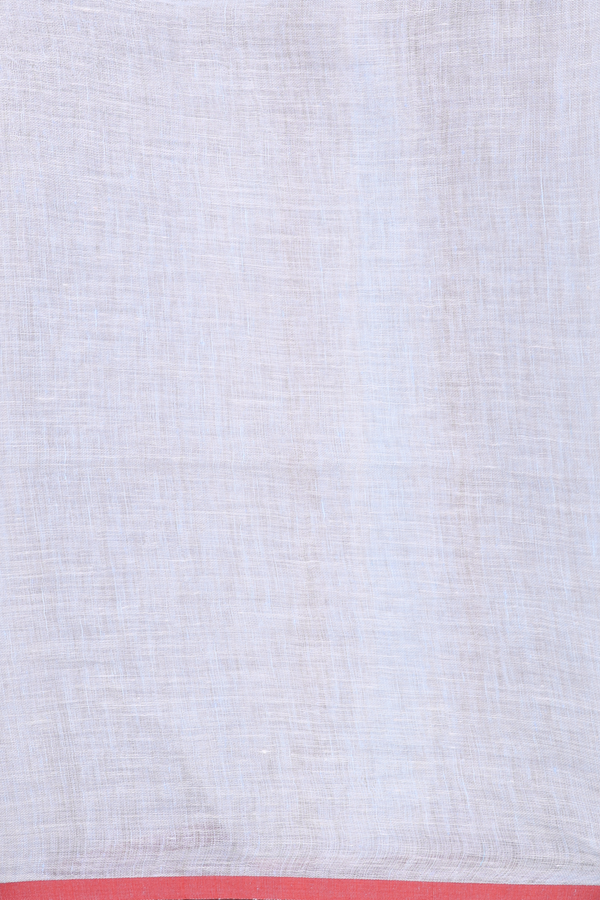 Linen Saree In Multicolor With Stripes Design