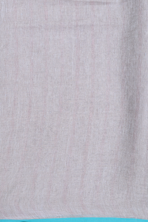 Linen Saree In Brown With Stripes Design