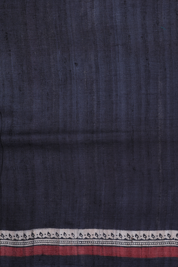 Tussar Silk Saree In Brown With Printed Design