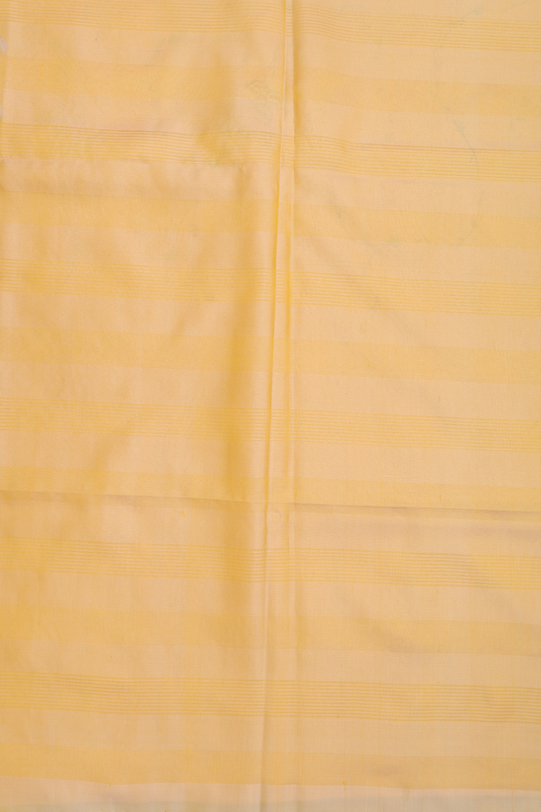 Soft Silk Saree In Cream Color With Hand Painted Design