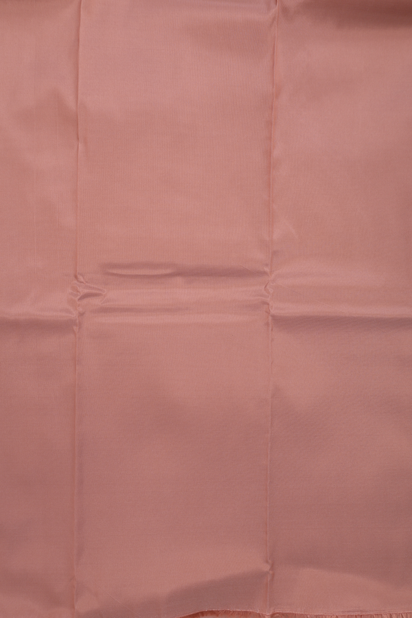 Zari Border Rose Brown Art Silk Dhoti With Shirt Material