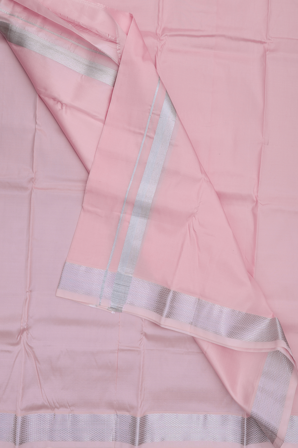 Zari Border Pink Art Silk Dhoti