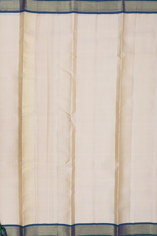 Contrast Border Pastel Brown Silk Dhoti With Angavastram Set