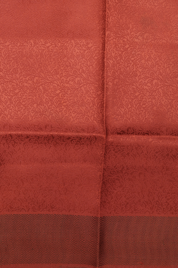 Threadwork Design Brown Silk Dhoti With Shirt Material