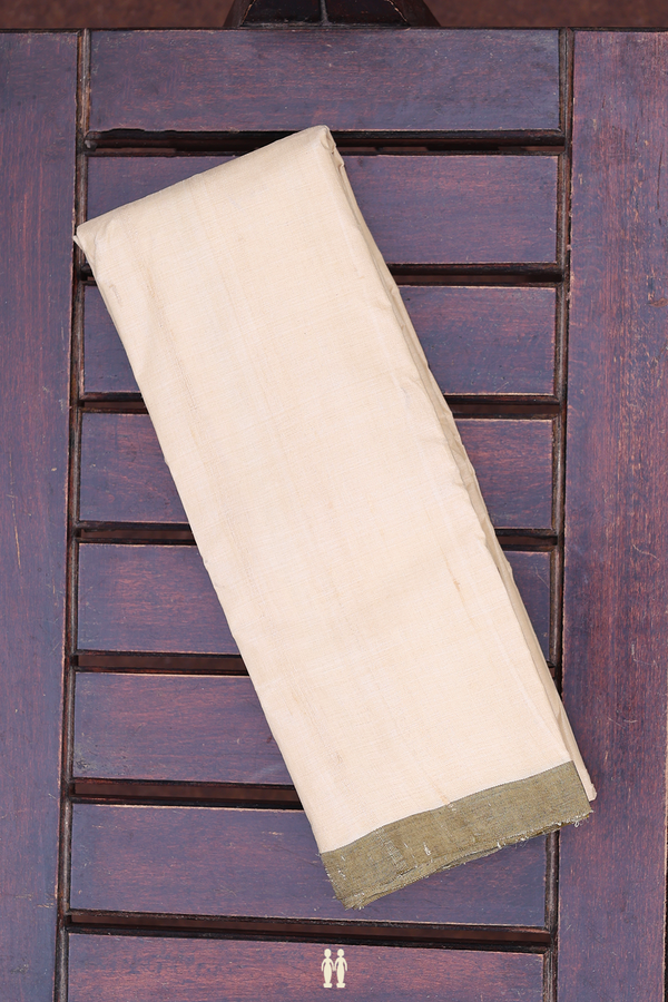 Contrast Border Brown Cotton Vaalai Naar Dhoti