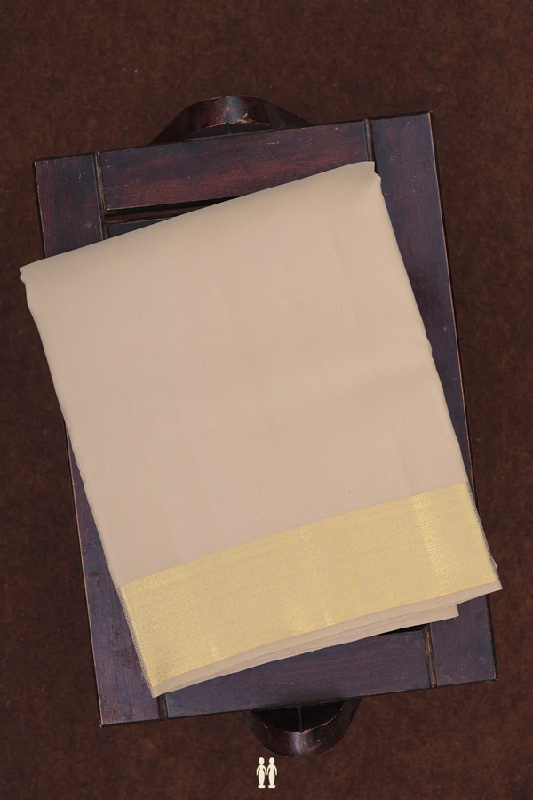 Diamond Border Brown Silk Dhoti With Angavastram Set