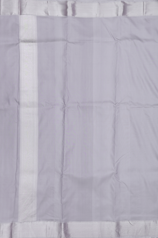 Zari Border Grey Silk Dhoti With Shirt Material