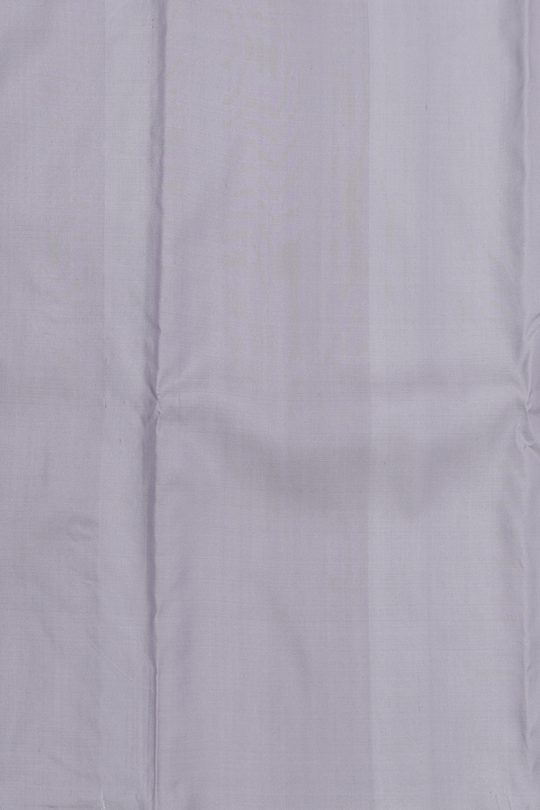 Zari Border Grey Silk Dhoti With Shirt Material