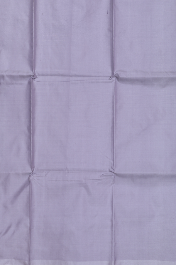 Twill Weave Border Grey Silk Dhoti With Shirt Material