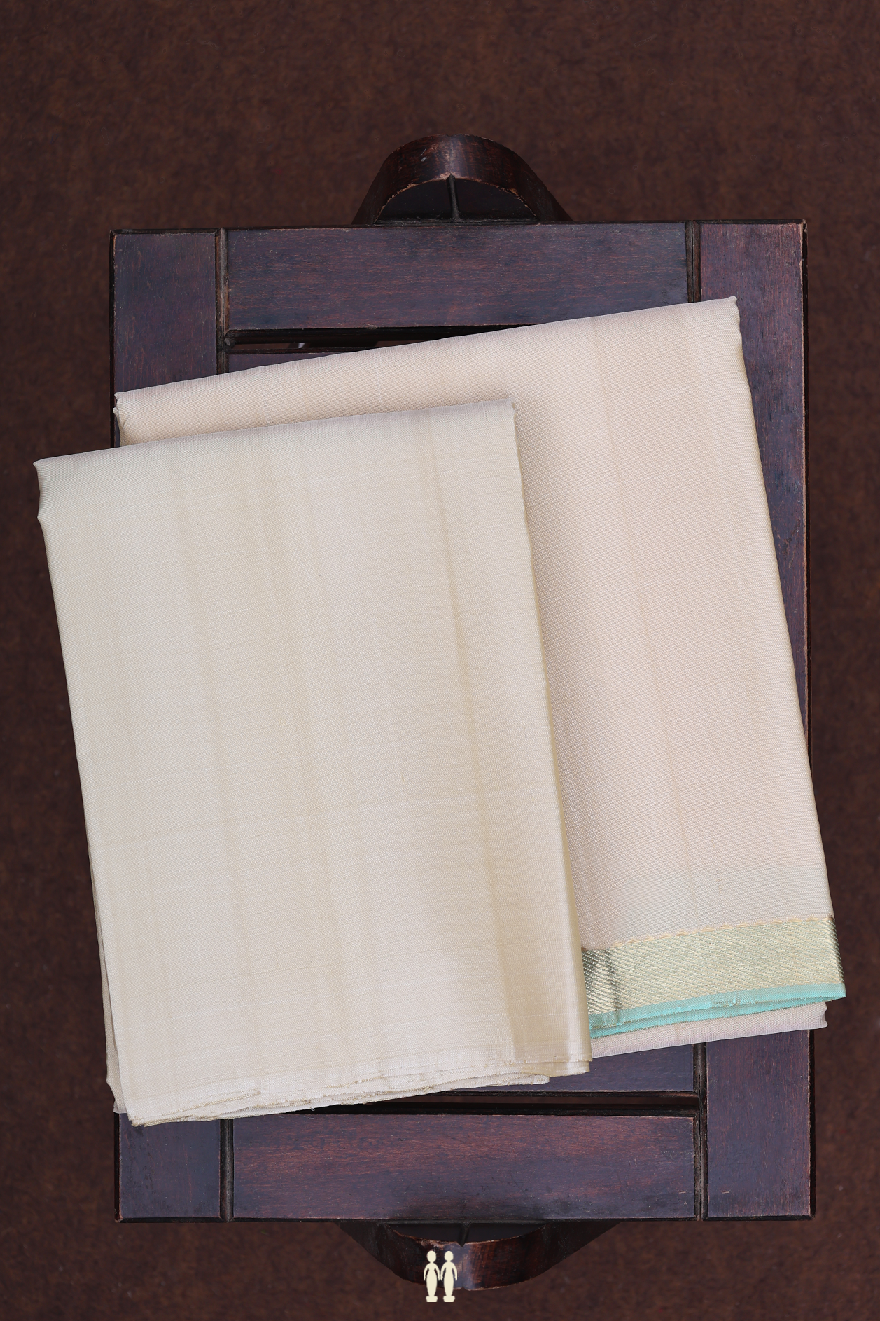 Zari Border Pastel Brown Silk Dhoti With Shirt Material