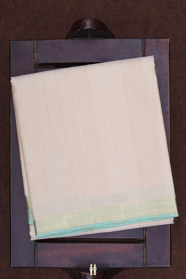 Zari Border Pastel Brown Silk Dhoti With Shirt Material