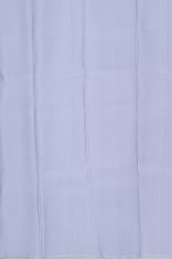 Zari Border Steel Blue Silk Dhoti With Shirt Material
