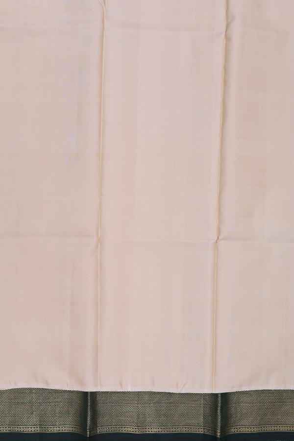 Contrast Border Pastel Brown Silk Dhoti With Shirt Material