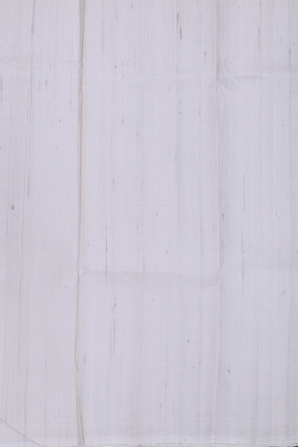 Checks Design White Silk Dhoti With Shirt Material