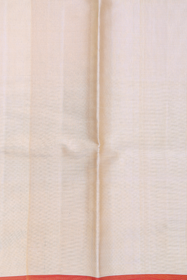 Elephant Border Gold Tissue Dhoti With Shirt Material
