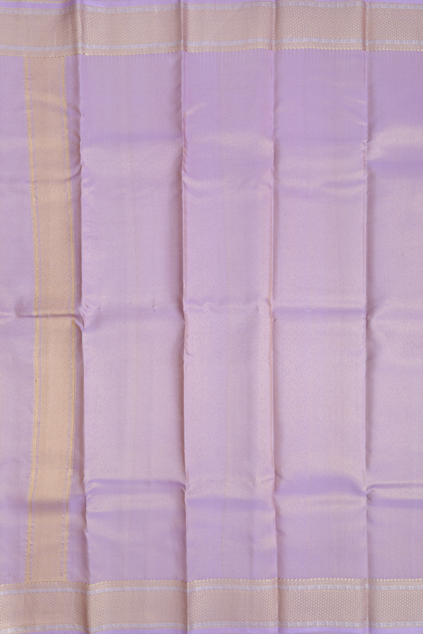Zari Border Purple Tissue Silk Dhoti With Shirt Material