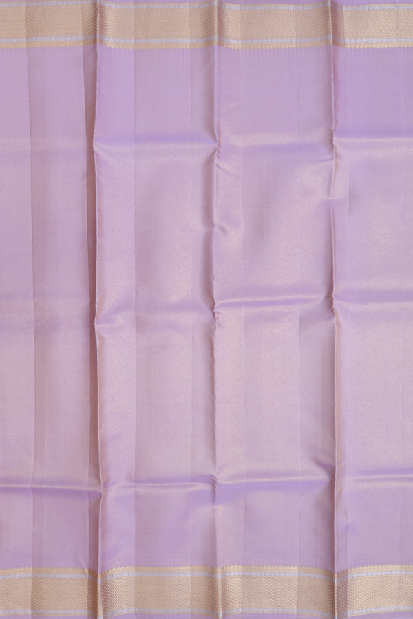 Zari Border Purple Tissue Silk Dhoti With Shirt Material