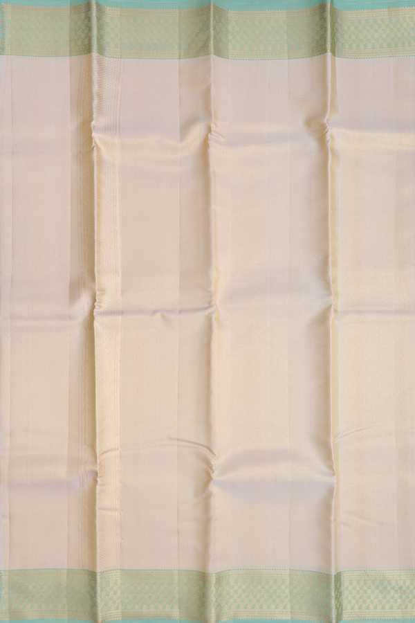 Contrast Border Light Brown Silk Dhoti With Shirt Material