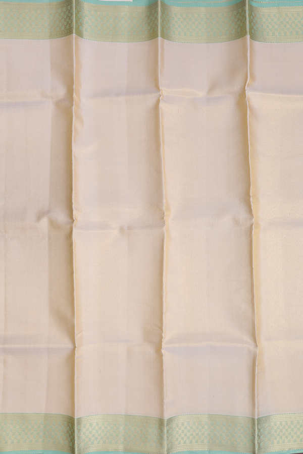 Contrast Border Light Brown Silk Dhoti With Shirt Material