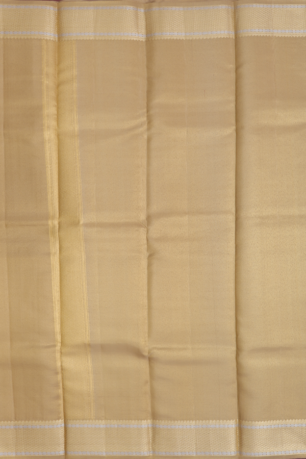 Zari Border Gold Tissue Silk Dhoti With Shirt Material