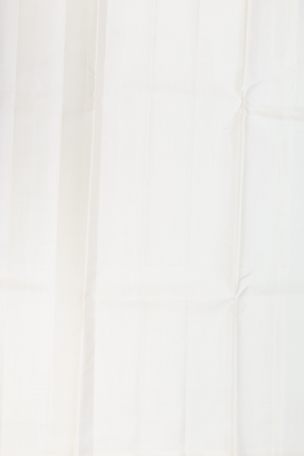 Zari Border White Silk Dhoti With Shirt Material