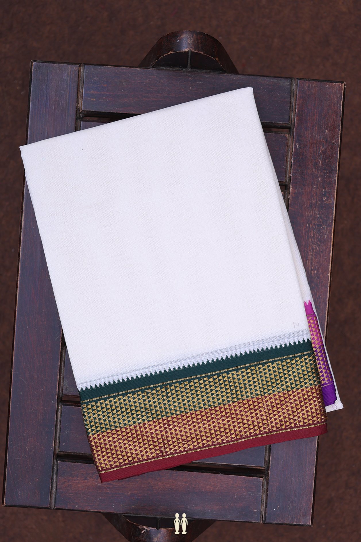 Ganga Jamuna Border White Cotton Dhoti