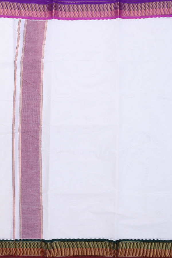 Ganga Jamuna Border White Cotton Dhoti