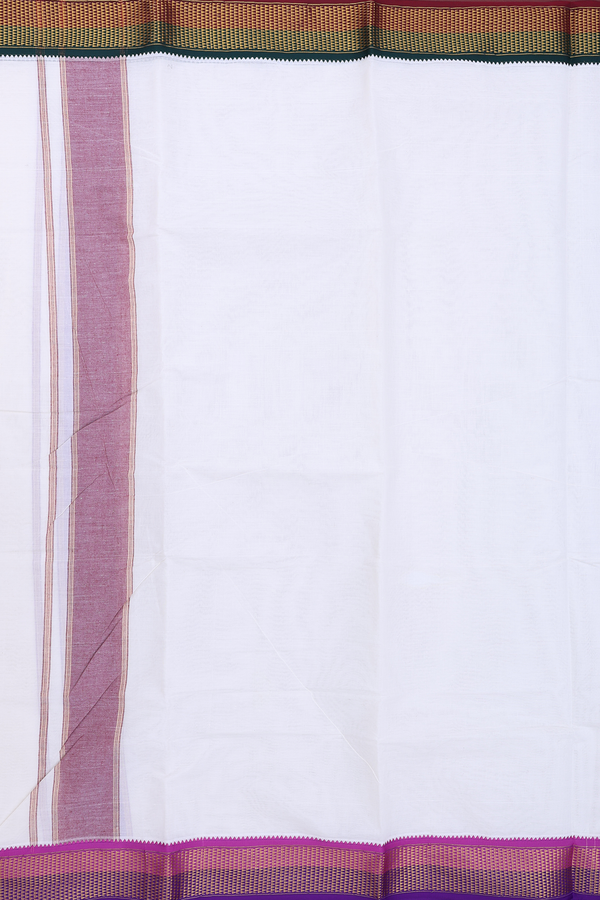 Ganga Jamuna Border White Cotton Dhoti