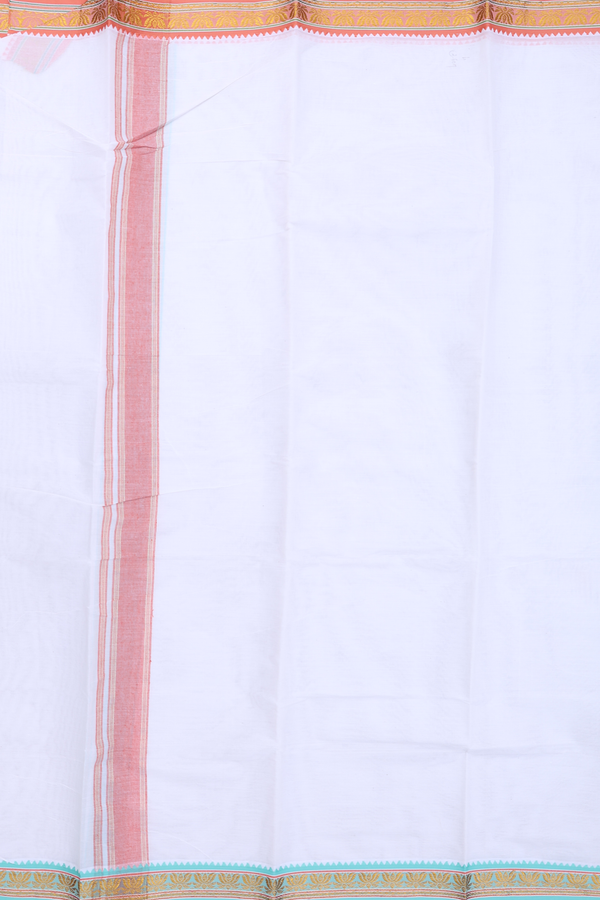 Ganga Jamuna Border White Cotton Dhoti