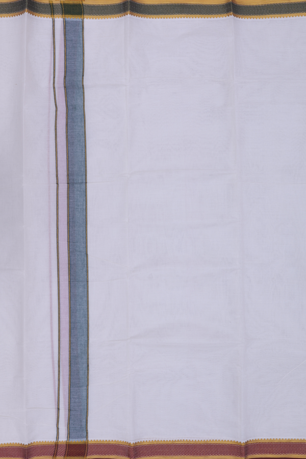 Ganga Jamuna Border White Cotton Dhoti