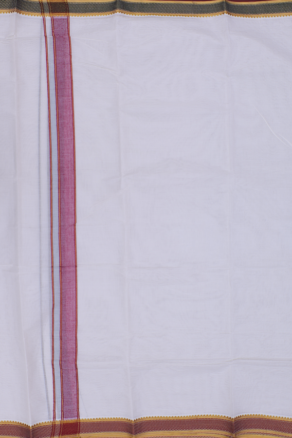 Ganga Jamuna Border White Cotton Dhoti