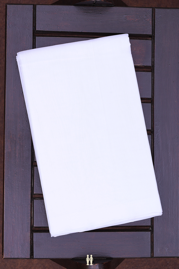 Light Weight Plain White Cotton Dhoti