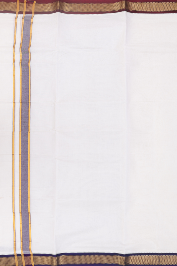 Ganga Jamuna Border White Cotton Dhoti