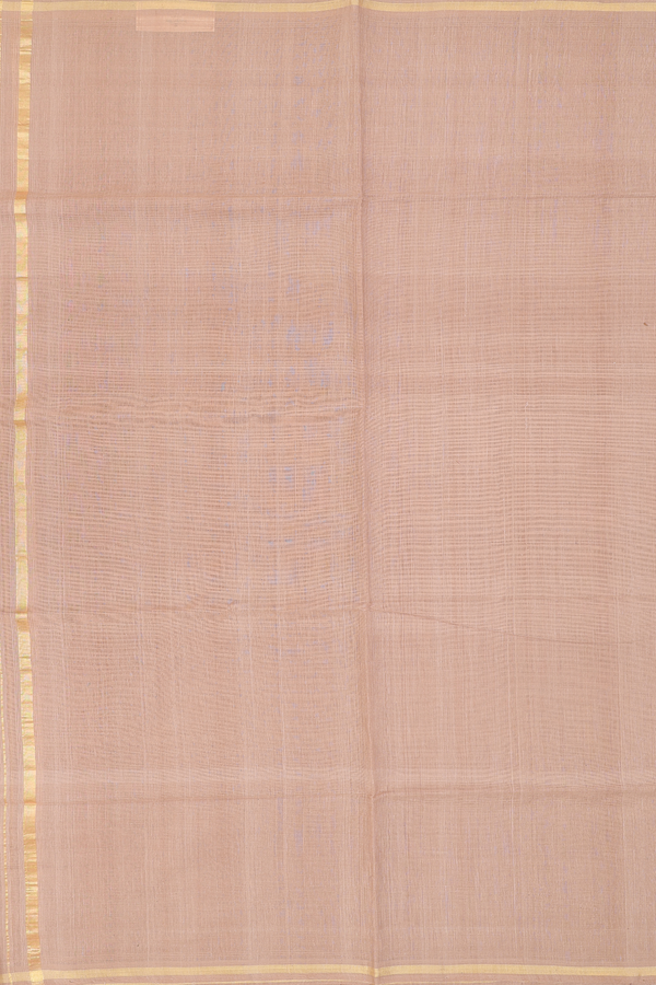 Zari Border Brown Cotton Dhoti