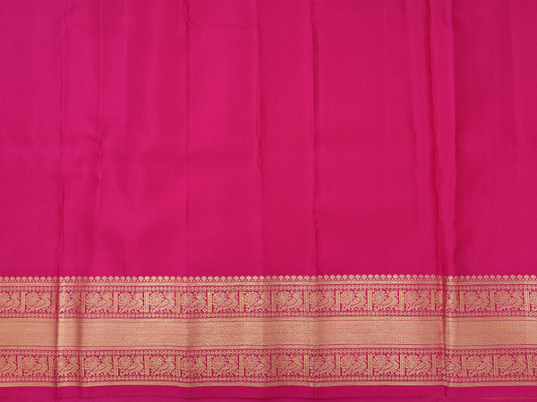 Brocade Design Yellow Kanchipuram Pavadai Sattai Material