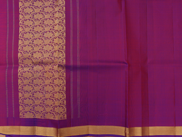 Brocade Design Rani Pink Kanchipuram Half Saree Material