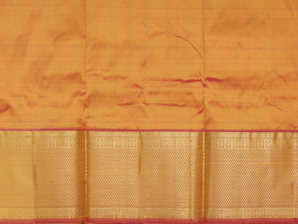 Zari Buttas Yellow Kanchipuram Pavadai Sattai Material