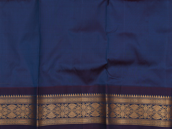 Checks Multicolor Kanchipuram Silk Pavadai Sattai Material