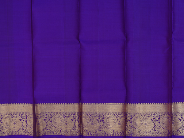 Floral Buttas Pink Kanchipuram Silk Pavadai Sattai Material