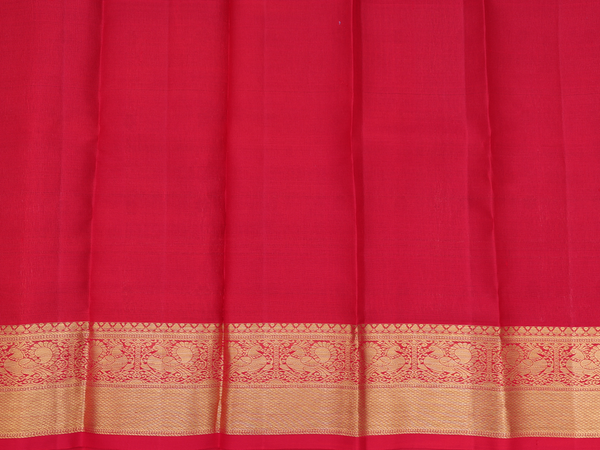 Brocade Design Green Kanchipuram Silk Pavadai Sattai Material