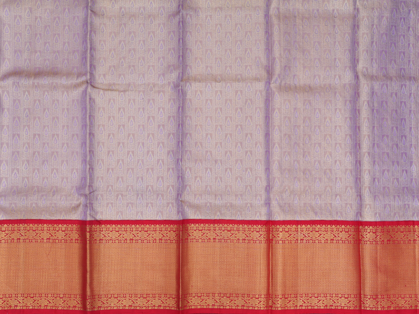 Zari Design Purple Tissue Kanchipuram Pavadai Sattai Material