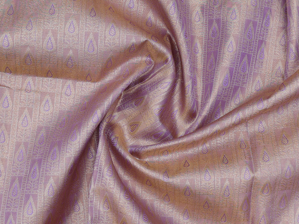 Zari Design Purple Tissue Kanchipuram Pavadai Sattai Material