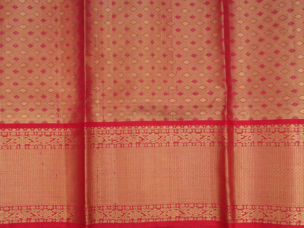 Zari Design Purple Tissue Kanchipuram Pavadai Sattai Material