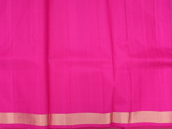 Checks Design Purple Kanchipuram Silk Half Saree Material