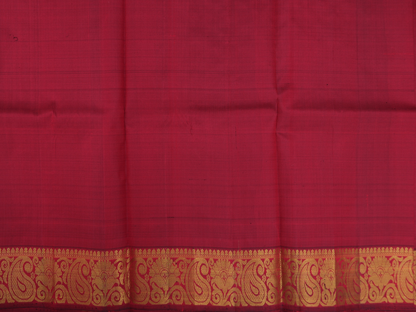 Ogee Design Gold Kanchipuram Silk Half Saree Material