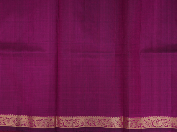 Ogee Design Green Kanchipuram Silk Half Saree Material
