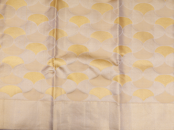 Tissue Gold Kanchipuram Silk Half Saree Material