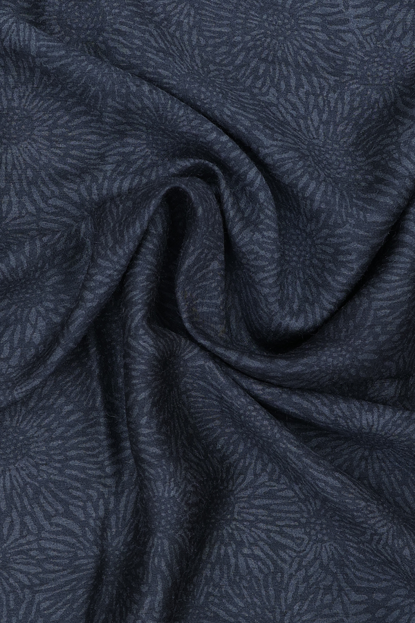 Printed Design Charcoal Grey Pashmina Dupatta