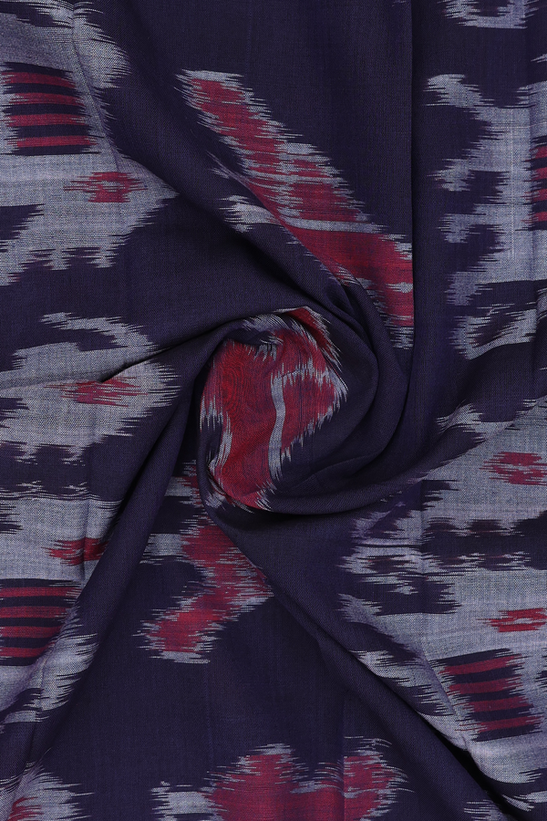 Ikat Design Midnight Blue Cotton Dupatta